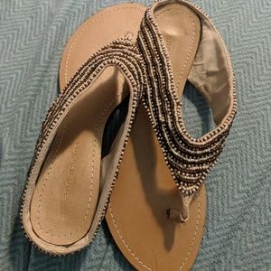 Ann Marino beaded sandals